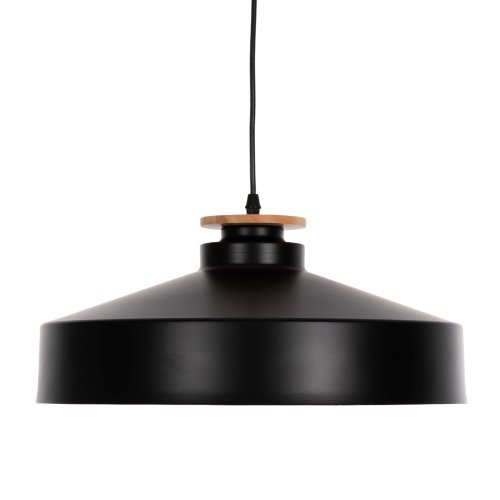 HÄNGELEUCHTE DECKENLEUCHTE SCHWARZ-METALL HUT Φ40x116H