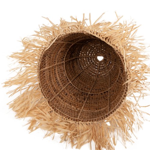 DECKENHÄNGELEUCHTE GETROCKNETE BANANENBAUMFASERN IN NATÜRLICHER FARBE Φ40x62-152Hcm