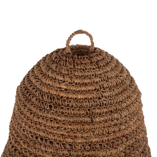 DECKENHÄNGELEUCHTE GETROCKNETE BANANENBAUMFASERN IN NATÜRLICHER FARBE Φ40x62-152Hcm