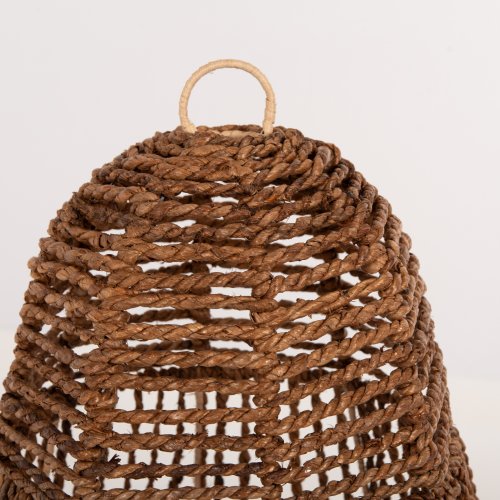 DECKENHÄNGERLEUCHTE GETROCKNETE BANANENBAUMFASERN IN BRAUN FARBE Φ41x41-136Hcm