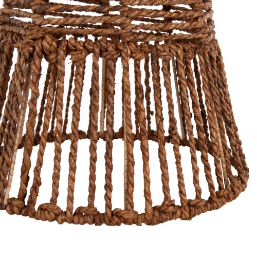 DECKENHÄNGERLEUCHTE GETROCKNETE BANANENBAUMFASERN IN BRAUN FARBE Φ41x41-136Hcm