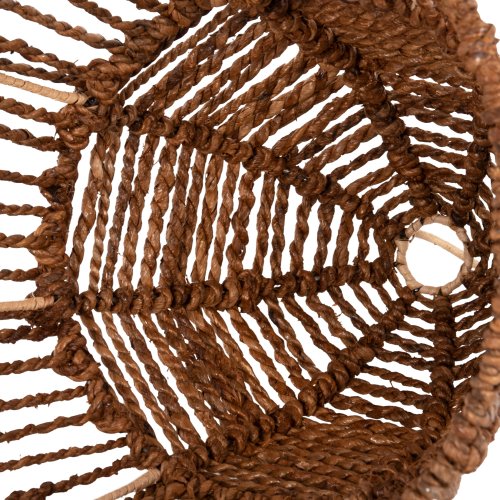 DECKENHÄNGERLEUCHTE GETROCKNETE BANANENBAUMFASERN IN BRAUN FARBE Φ41x41-136Hcm