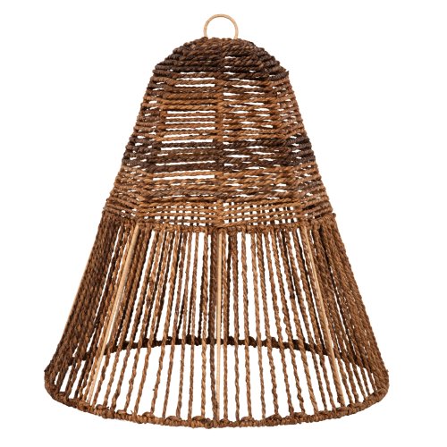 DECKENHÄNGELEUCHTE GETROCKNETE BANANENBAUMFASERN IN BRAUN FARBE Φ61x61-156cm
