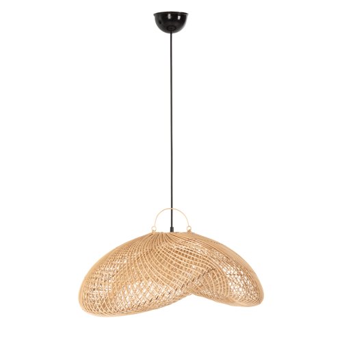 DECKENHÄNGELEUCHTE RATTAN IN NATÜRLICHER FARBE 62x52x122Hcm