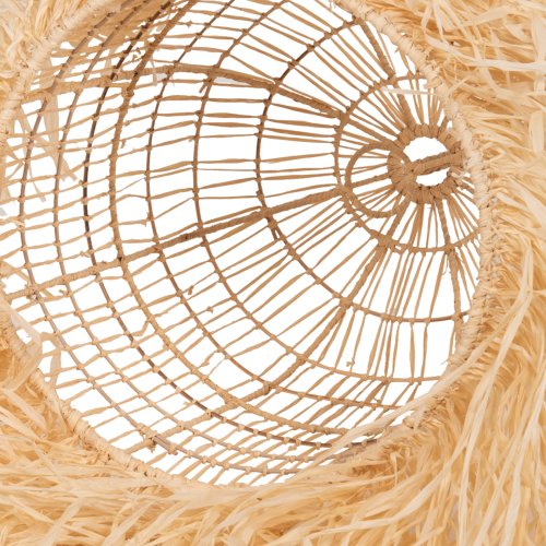 DECKENHÄNGELEUCHTE PALMENBLATTFASERN IN NATÜRLICHER FARBE Φ40x55Hcm