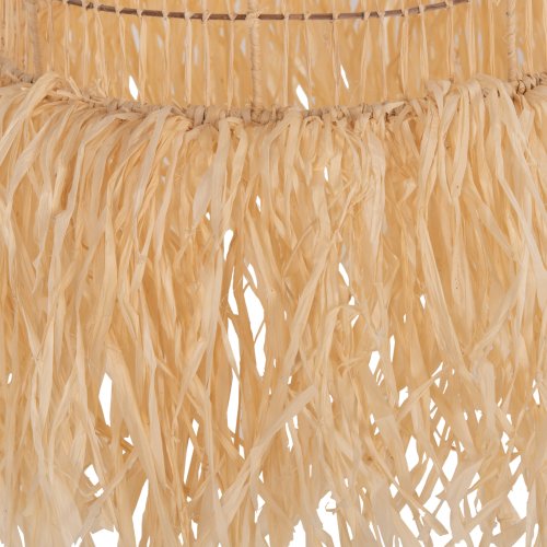 DECKENHÄNGELEUCHTE PALMENBLATTFASERN IN NATÜRLICHER FARBE Φ40x55Hcm