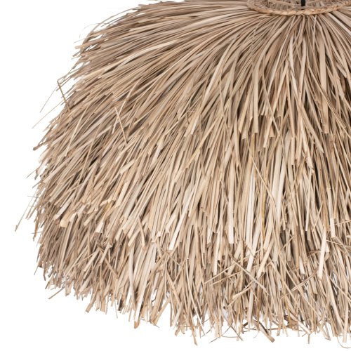 DECKENANHÄNGER MIT PANDAN- UND MENDONG-GRASKAP, NATÜRLICHE FARBE Φ80Χ35Hcm