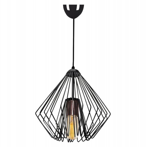 SCHWARZE METALL HÄNGELAMPE 80CM