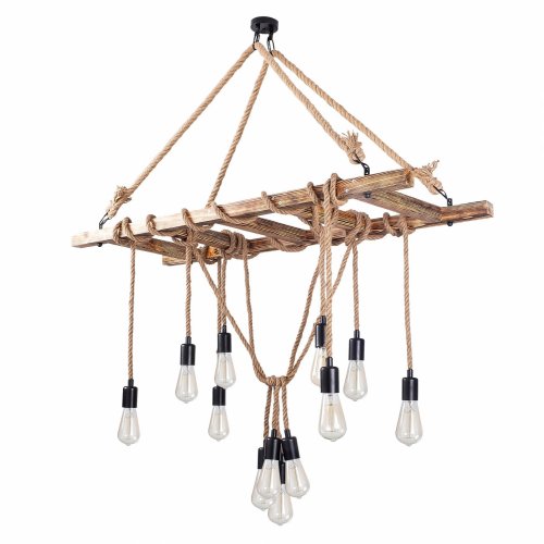 Industrial ceiling lamp in a rustic style in a natural shade
