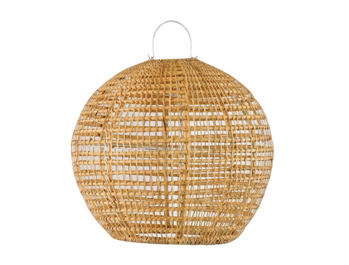 Hängelampe "Idra" handgefertigt aus natürlichem Rattan Φ.0,19cm