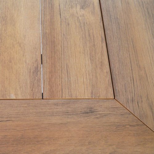 Aluminiumtisch mit Polywood in grau 160x92x72