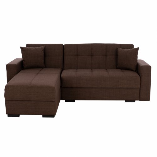 ECKSOFA "CAIDEN" BRAUN 224x152x80 cm WW3190.02