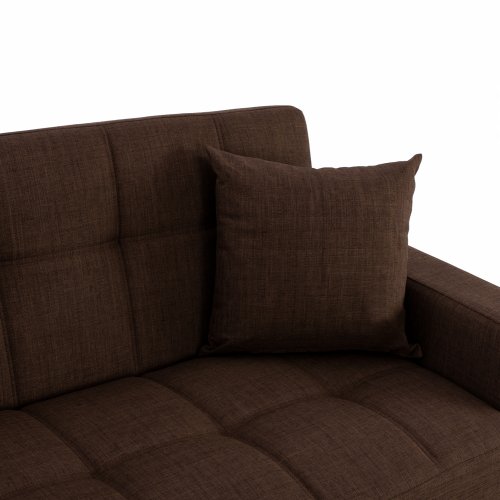 ECKSOFA "CAIDEN" BRAUN 224x152x80 cm WW3190.02