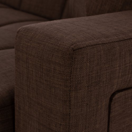 ECKSOFA "CAIDEN" BRAUN 224x152x80 cm WW3190.02