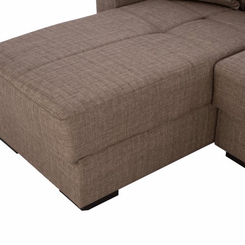 ECKSOFA "CAIDEN" BEIGE 224x152x80 cm WW3190.03