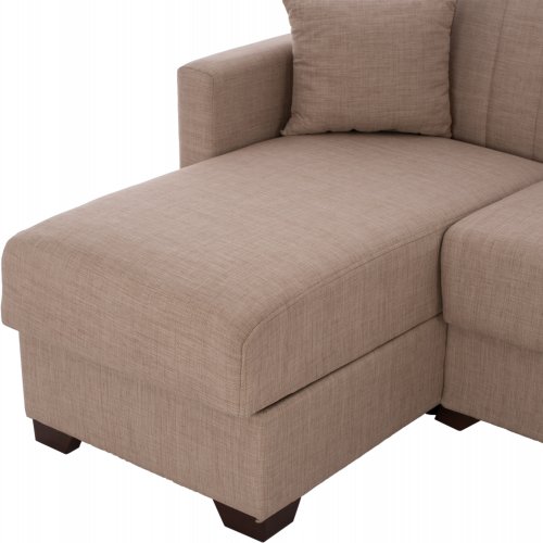 Ecksofa, 200x133x77cm, beige