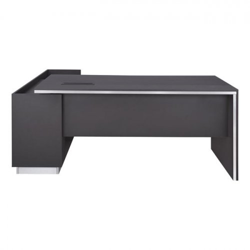 Professional office table Rosewood "RIGHT" made of stepped melamine in gray and wenge colors (180x170x76 cm)