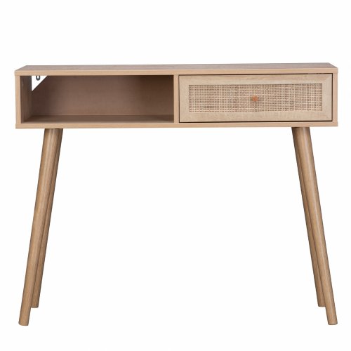 Konsolentisch "Colm" im Rattan Design 100x29x81 cm