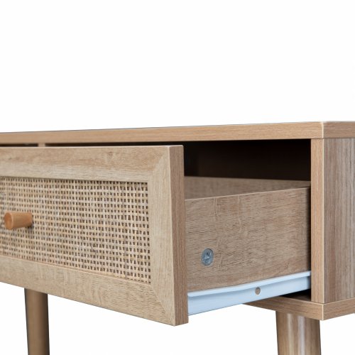 Konsolentisch "Colm" im Rattan Design 100x29x81 cm