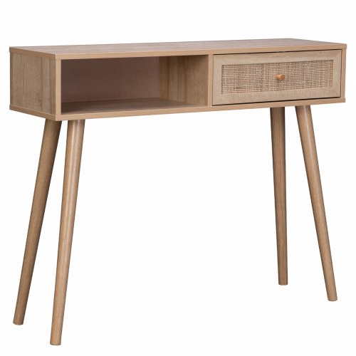 Konsolentisch "Colm" im Rattan Design 100x29x81 cm