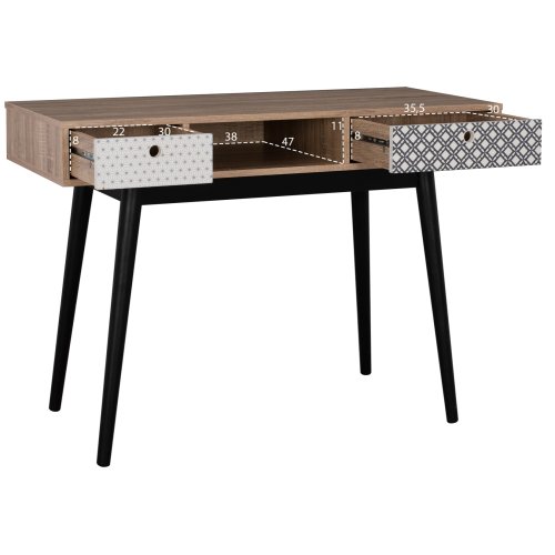 ΓΡΑΦΕΙΟ ΚΟΝΣΟΛΑ HATTIE 110x48,5x78Y εκ.