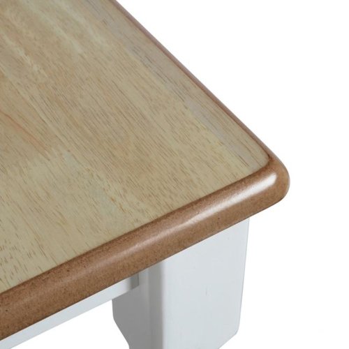 Holztisch Weiß 150 (+30) x 90 x 75 cm