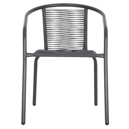 ΠΟΛΥΘΡΟΝΑ ΜΕΤΑΛΛΟ ΓΚΡΙ-ΣΥΝΘ. RATTAN ΓΚΡΙ 54x61x75Υεκ.