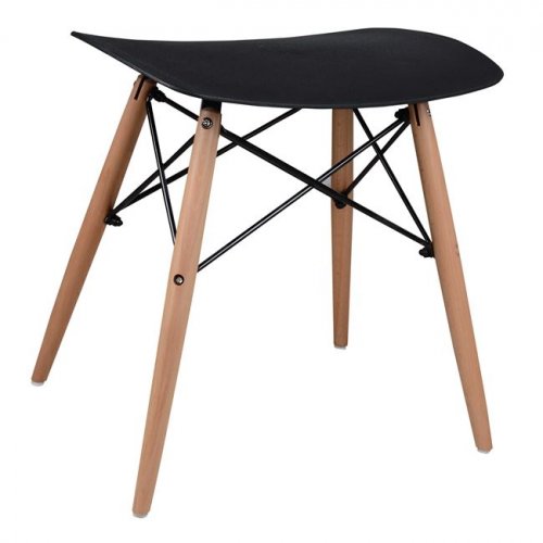 Barhocker Eames Polypropylen (47x34.5x46,5)  schwarz