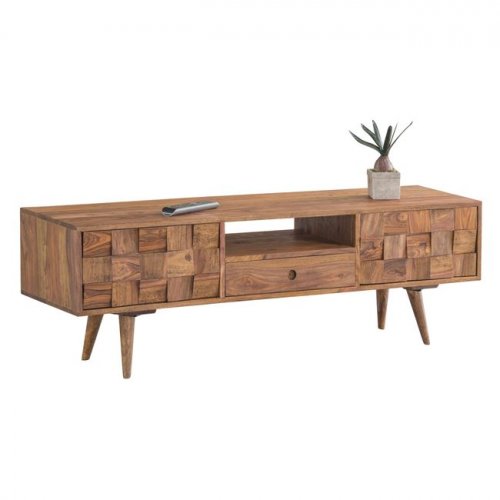 TV-Lowboard made of solid acacia wood | 140x35x45 cm