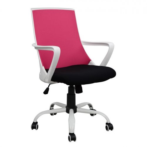 Bürodrehstuhl Polypropylen rosa und weiß