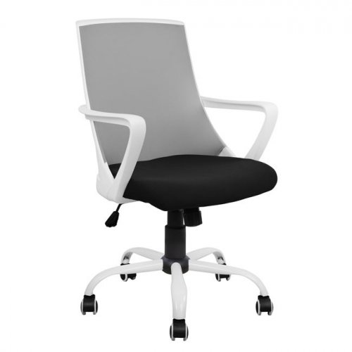 Office swivel chair polypropylene | Gray and white