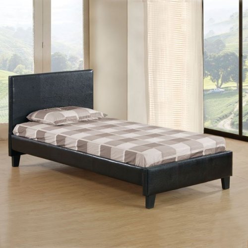 Bett "Fenia" aus braunem PU WW530.01 110x190