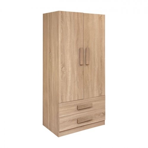 2 Türen Kleiderschrank "Playroom Sonama" in beige 80x50x180cm