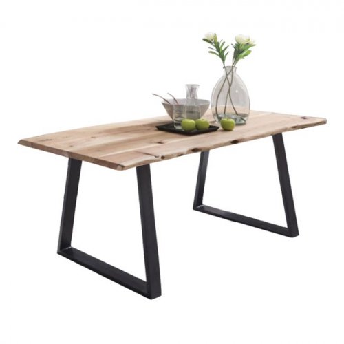 Esstisch Massiv-Holz Akazie Stammholz 200x95x77 cm