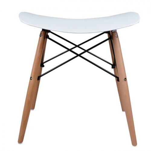 Barhocker Eames Polypropylen (47x34.5x46,5) Weiß