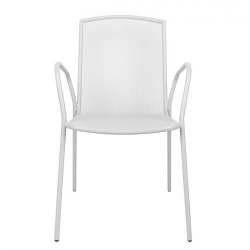 White metal chair 54x62x89H