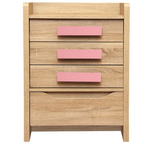 Schublade "Playroom Sonama" with 4 Drawers in pink 63x40x80cm