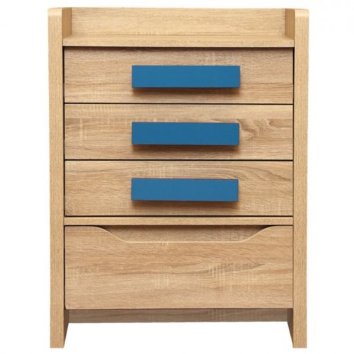 Schublade "Playroom Sonama" with 4 Drawers in blau 63x40x80cm