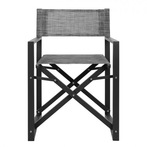 Sessel Direktor Aluminium Grau