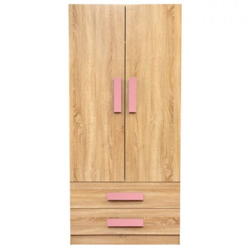 Wardrobe 2Door "Playroom Sonama" in pink 80x50x180cm