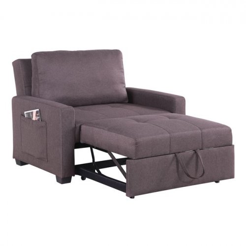 Sessel-Bett "Kanna" in braun