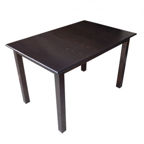 Rechteckiger Tisch aus Buchenholz in Wenge 120x80x72H cm