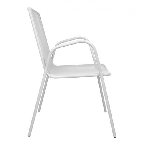 White metal chair 54x62x89H