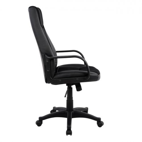 Bürodrehstuhl Kunstleder schwarz