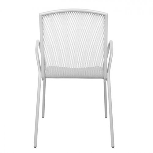 White metal chair 54x62x89H