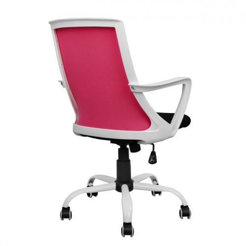 Bürodrehstuhl Polypropylen rosa und weiß