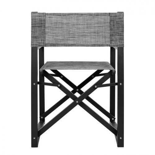 Sessel Direktor Aluminium Grau