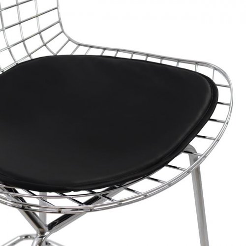 Barhocker aus Metall in Chrom