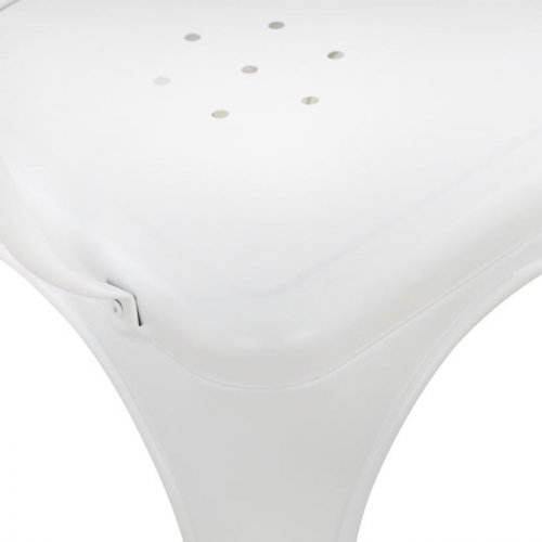 Stuhl VANTAGGIO COMFORT "Milch weiß" Stuhl im Industry-Design, stapelbar, Woodwell