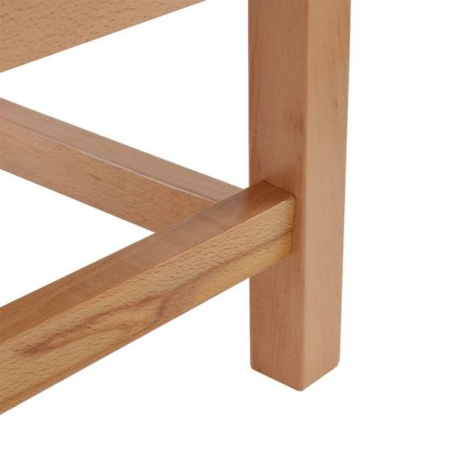 Chair for kids red with natural leg